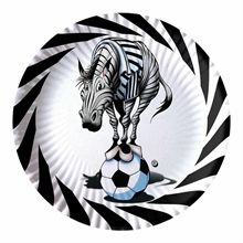 PIATTI 24CM ZEBROTTA BIANCONERA 10PZ