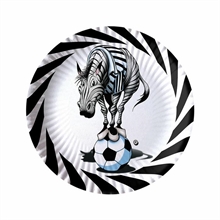 PIATTI 18CM ZEBROTTA BIANCONERA 10PZ