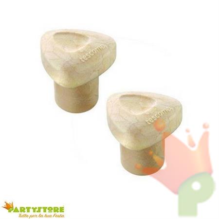 TAPPO VINO IN SUGHERO SINTETICO 2 PZ PRESTO TESCOMA
