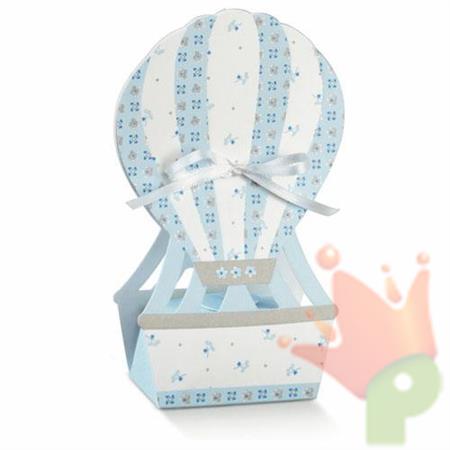 SCATOLINE MONGOLFIERA 60X40X145 BLOOM AZZURRO 10PZ