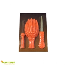 KIT SVUOTA MODELLA INTAGLIA ZUCCA  3 PZ DECORAZIONI HALLOWEEN
