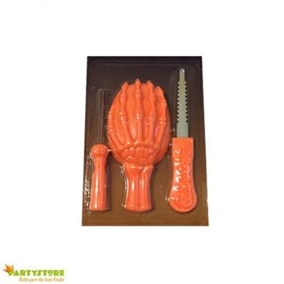 KIT SVUOTA MODELLA INTAGLIA ZUCCA  3 PZ DECORAZIONI HALLOWEEN