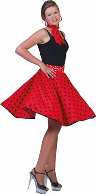 COSTUME GONNA ROCK'N ROLL ROSSO TG. UNICA 508046D B12