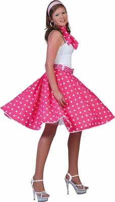 COSTUME GONNA ROCK'N ROLL FUCSIA TG. UNICA