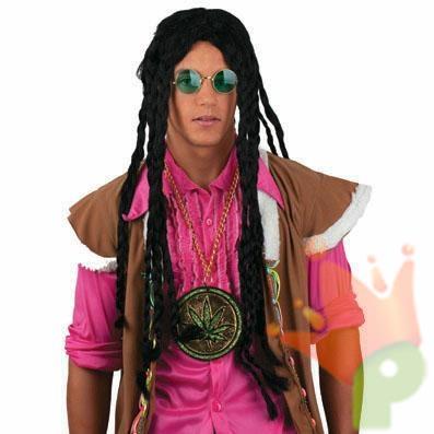 Parrucca Nera Rasta Lunga Dreadlooks