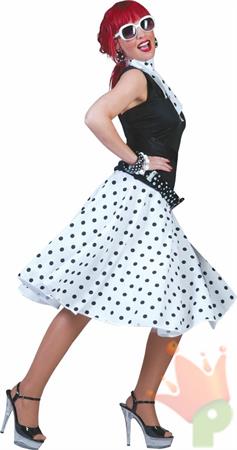 COSTUME GONNA ROCK'N ROLL BIANCA TG. UNICA 508046G