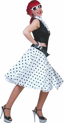COSTUME GONNA ROCK'N ROLL BIANCA TG. UNICA 508046G