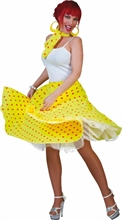 COSTUME GONNA ROCK'N ROLL GIALLO TG. UNICA