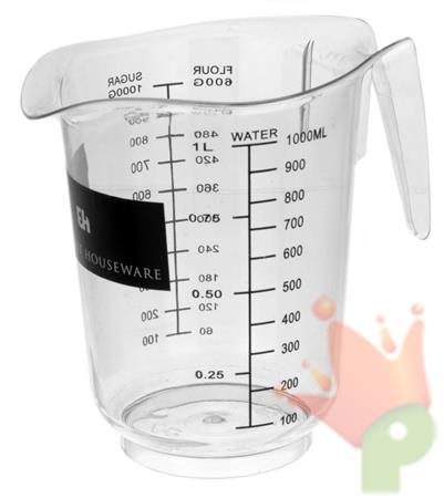 CARAFFA GRADUATA PLASTICA 1 LT