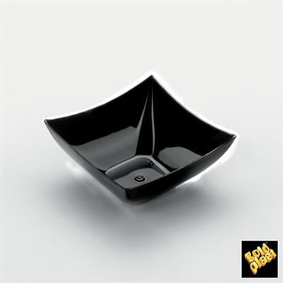 MINI COPPA 70X70MM 90CC QUADRATA NERA 25PZ