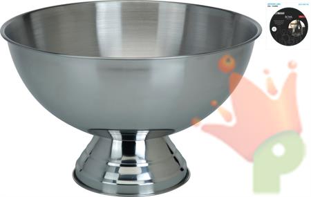COPPA CON PIEDE CENTROTAVOLA INOX D.39XH.24CM
