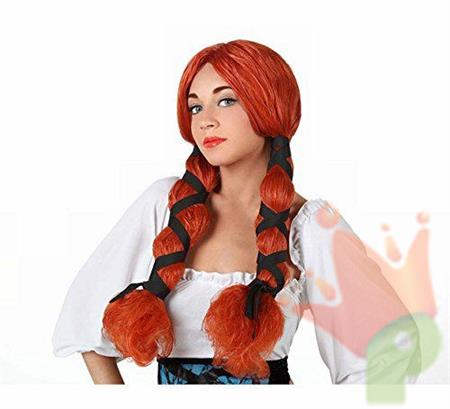 PARRUCCA LUNGA DONNA CON TRECCIONI