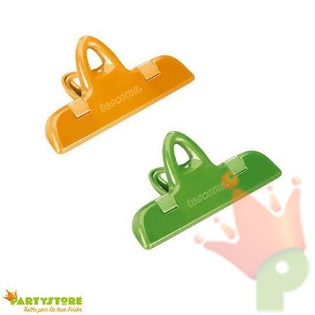CLIP X SACCHETTI 11 CM IN PLASTICA COLORATA TESCOMA