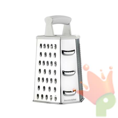GRATTUGIA 6 LATI ACCIAIO INOX MANICO PLASTICA HANDY TESCOMA