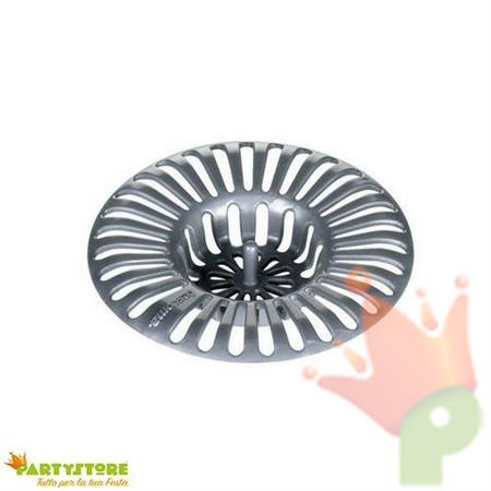 FILTRO LAVELLO 8cm IN PLASTICA ARGENTO PRESTO