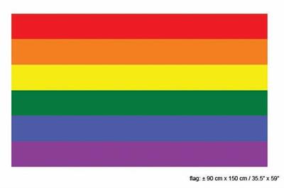 BANDIERA ARCOBALENO 90X150CM