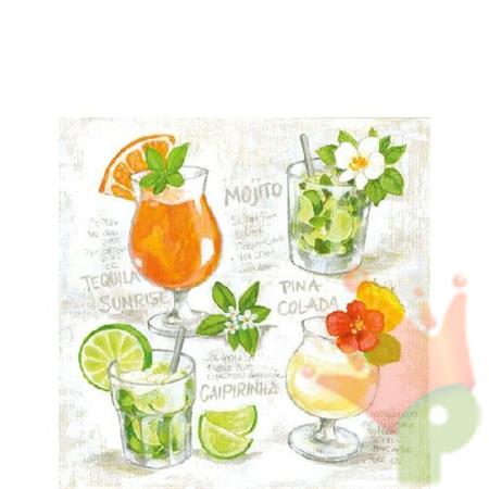 TOVAGLIOLI 25X25 FOUR COCKTAILS 20PZ