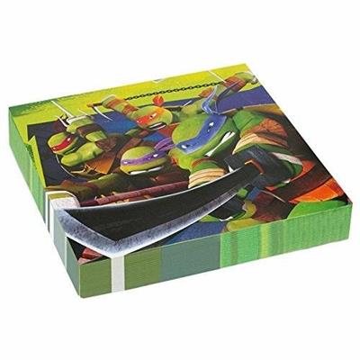 TOVAGLIOLI 33X33 TARTARUGHE NINJA 20PZ