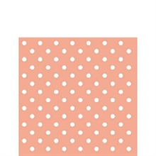 TOVAGLIOLI 25X25 DOTS PEACH 20PZ