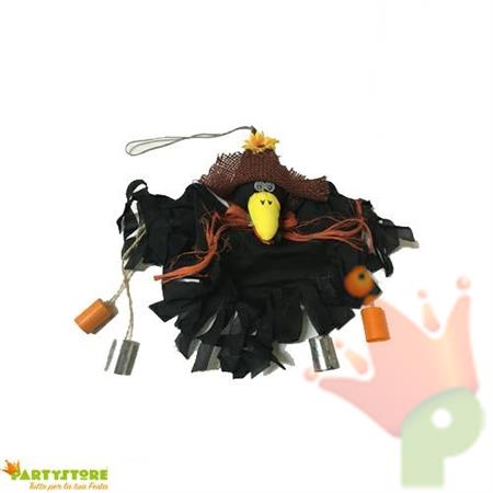 CORVO CON CAPPELLO DA APPENDERE 30cm