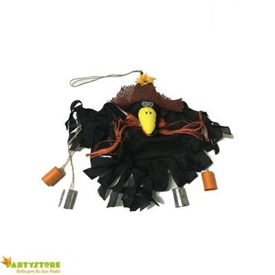CORVO CON CAPPELLO DA APPENDERE 30cm