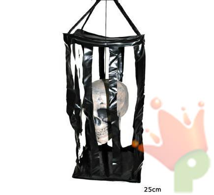 TESCHIO IN GABBIA DA APPENDERE 24 cm