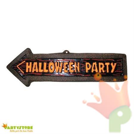 INSEGNA FRECCIA HALLOWEEN PARTY HORROR 56x13cm