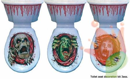 HALOWEEN TOILET DECO