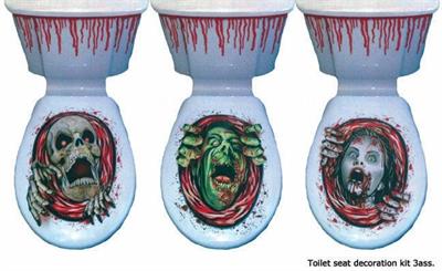 HALOWEEN TOILET DECO