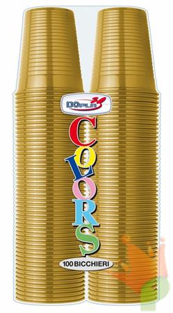 BICCHIERI 200CC ORO 100pz