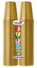 BICCHIERI 200CC ORO 100pz