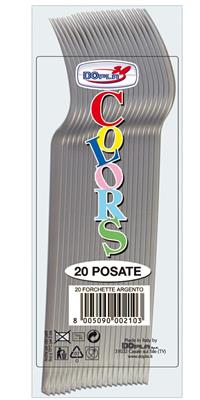 FORCHETTE 18CM ARGENTO 20PZ