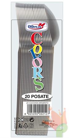 CUCCHIAIO 18CM ARGENTO 20PZ