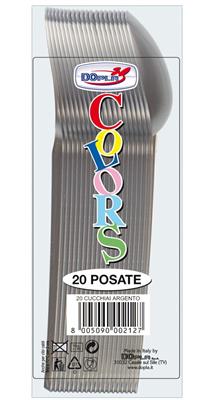 CUCCHIAIO 18CM ARGENTO 20PZ