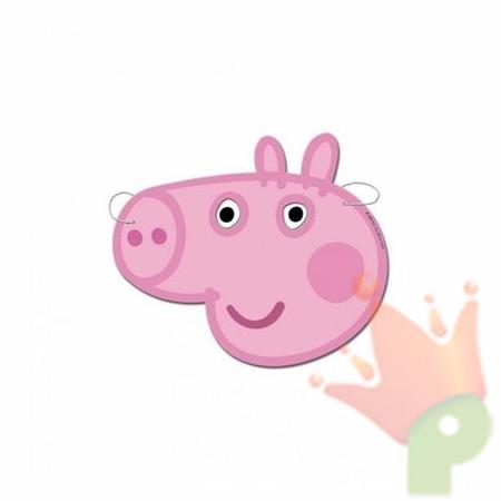 MASCHERE PEPPA PIG 6 pz
