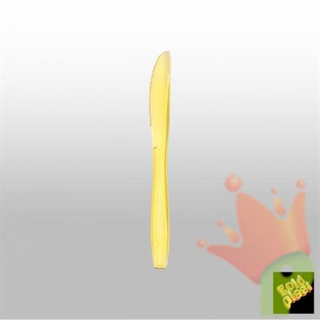 COLTELLO PESANTE GIALLO LIMONE TRASPARENTE 50PZ