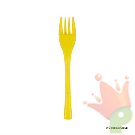 FORCHETTINA DOLCE 14CM FLY GIALLO LIMONE TRASPARENTE 50PZ