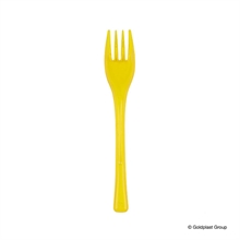 FORCHETTINA DOLCE 14CM FLY GIALLO LIMONE TRASPARENTE 50PZ