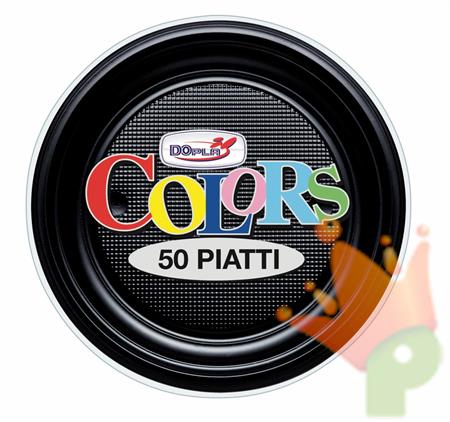 PIATTI FRUTTA D. 170MM NERO 50PZ