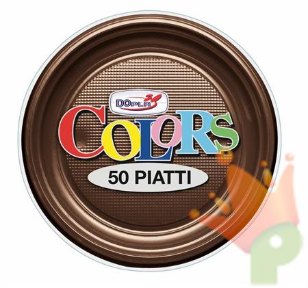PIATTI FRUTTA D. 170MM CIOCCOLATO 50PZ