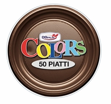 PIATTI FRUTTA D. 170MM CIOCCOLATO 50PZ