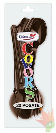 CUCCHIAIO 18CM CIOCCOLATO 20PZ