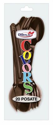 CUCCHIAIO 18CM CIOCCOLATO 20PZ