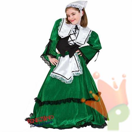 COSTUME OLANDESINA BABY IN VELLUTO TG. 2-3-4
