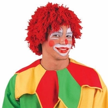 Parrucca Clown Rosso