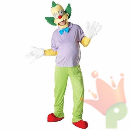 COSTUME KRUSTY IL CLOWN PAGLIACCIO SIMPSON ADULTO TAGLIA XL