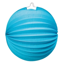 LANTERNA ROTONDA 26CM AZZURRO