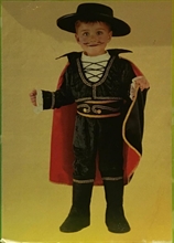 COSTUME PICCOLO CAVALIERE NERO TG. 2 ANNI ART.51780