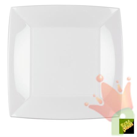 PIATTO PIANO 23X23CM NICE BIANCO 8PZ