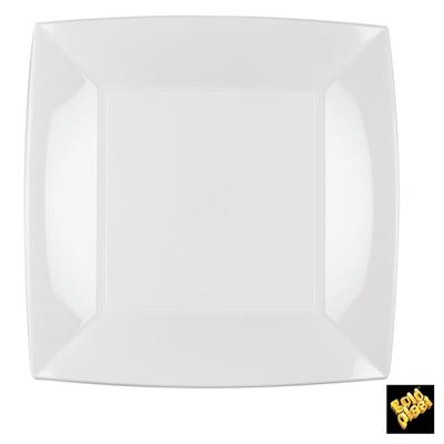 PIATTO PIANO 23X23CM NICE BIANCO 8PZ